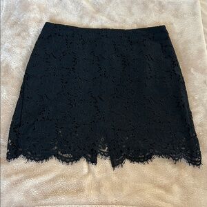 Elegant Black Lace Skirt